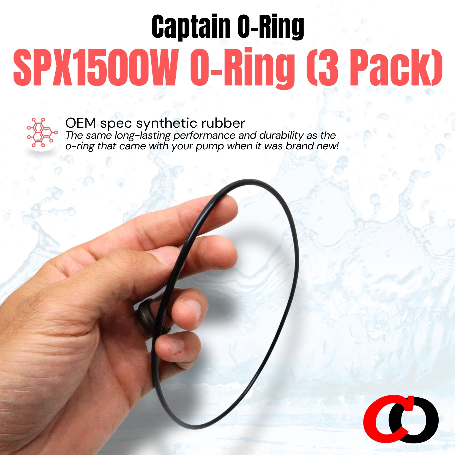 Hayward SPX0715Z1 / Pentair 51018300 Valve Lid O-Rings (2 Pack)