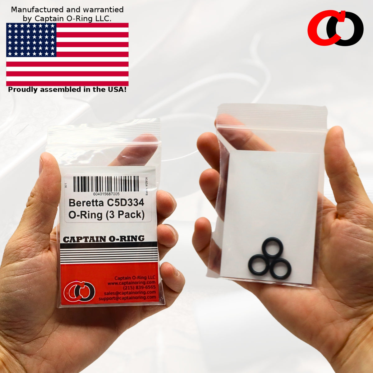 C5D334 Gas Valve O-Ring for Beretta A300 / A400 (3 Pack)