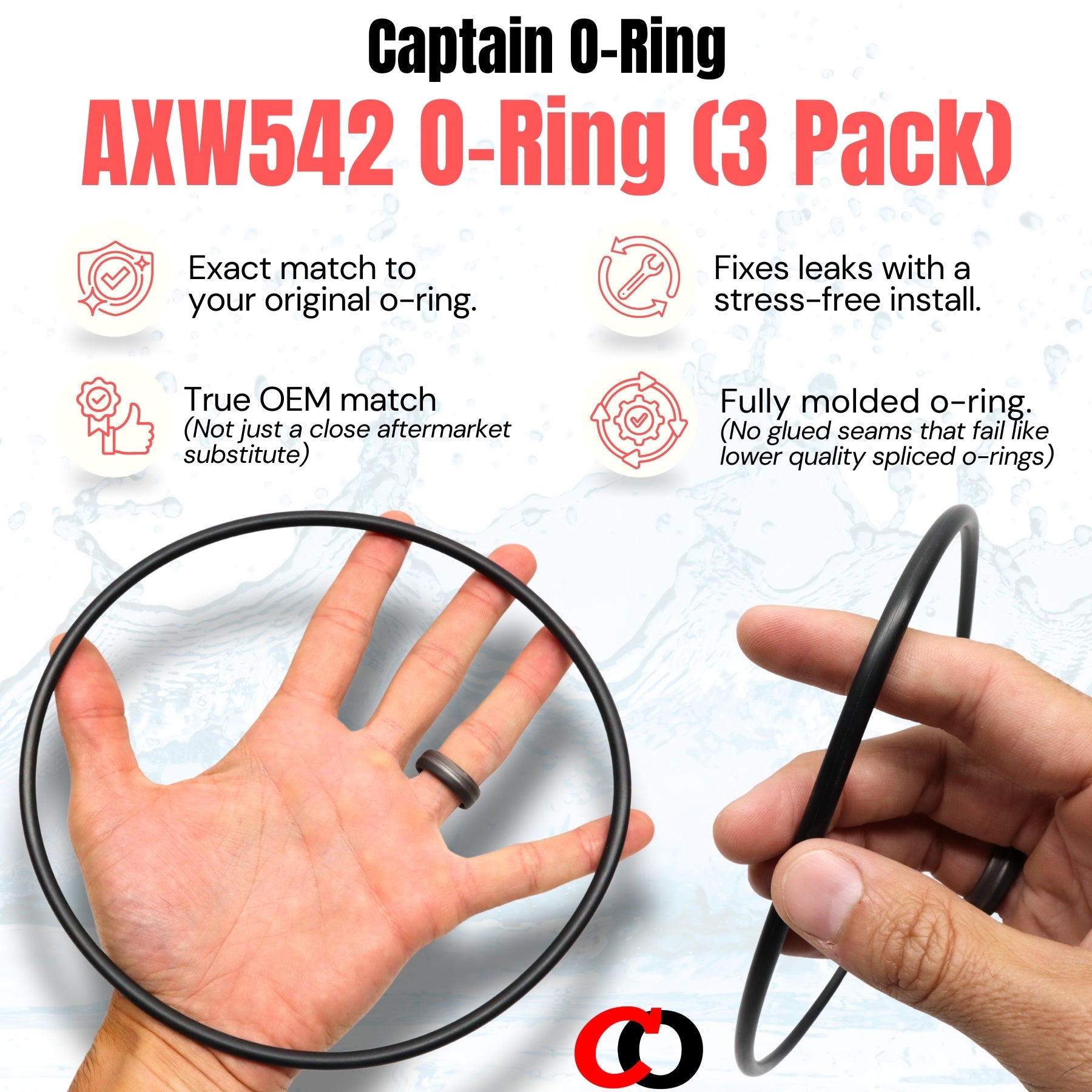Hayward GMX600F O-Rings for Pro Series Sand Filters S140T, S144T, S180T, S210T, S220T, S244T (3 Pack)