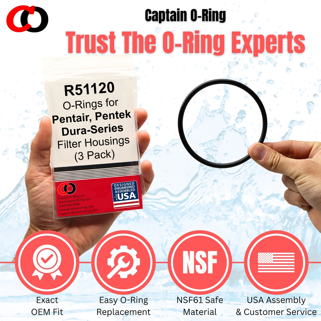 Captain O-Ring – Replacement R51120 O-Rings for Pentek Pentair Dura-Se