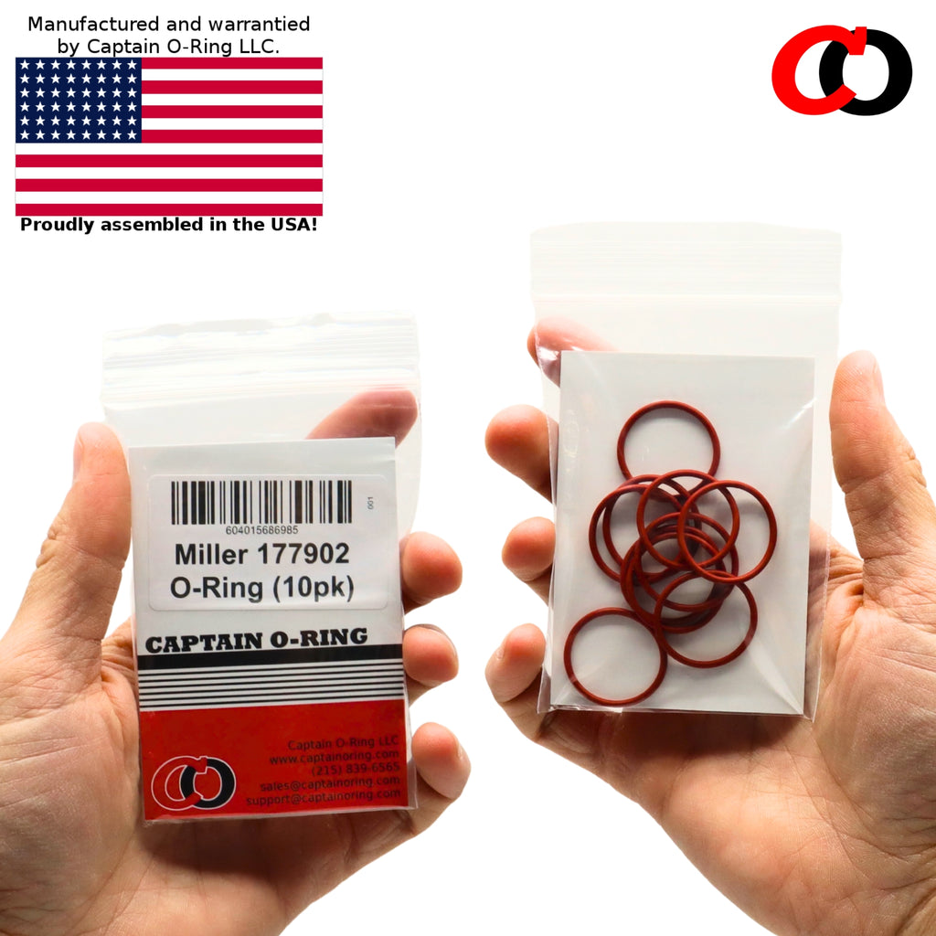 177902 O-Rings for Miller Ice 80C Plasma Torch Series (10 Pack)