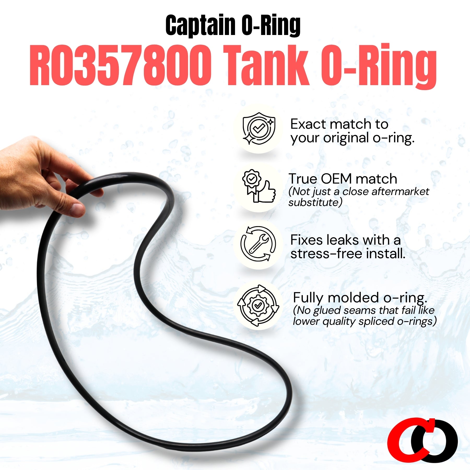 R0357800 Tank O-Ring for Jandy Zodiac CL340 CL460 CL580 CV340 CV460 CV580 DEL48 DEL60 DEV48 DEV60 Pool Filter