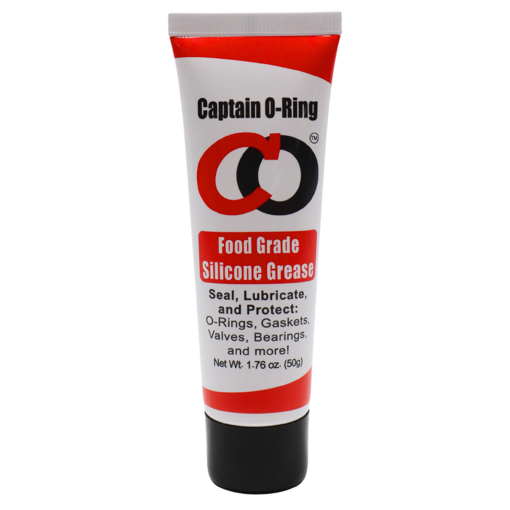 Captain O-Ring NSF Food Grade Silicone Lubricant Grease for O-Rings, Seals, Gaskets, Valves, Pools, Plumbing, Scuba, Automotive, and more (1.76oz, 50g) Captain O-Ring NSF Food Grade Silicone Lubricant Grease for O-Rings, Seals, Gaskets, Valves, Pools, Plumbing, Scuba, Automotive, and more (1.76oz, 50g)