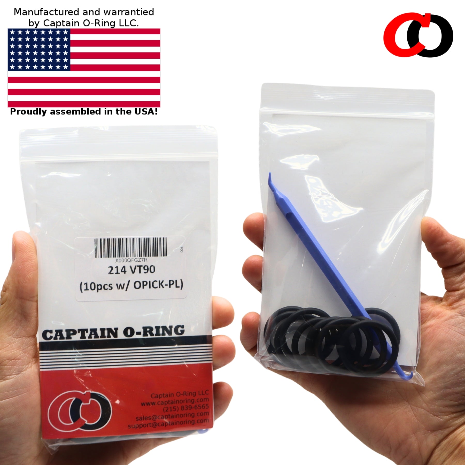 SCUBA O-RIngs - 10pcs Viton/FKM O-Ring + Pick Tool [Select O-Ring Size]
