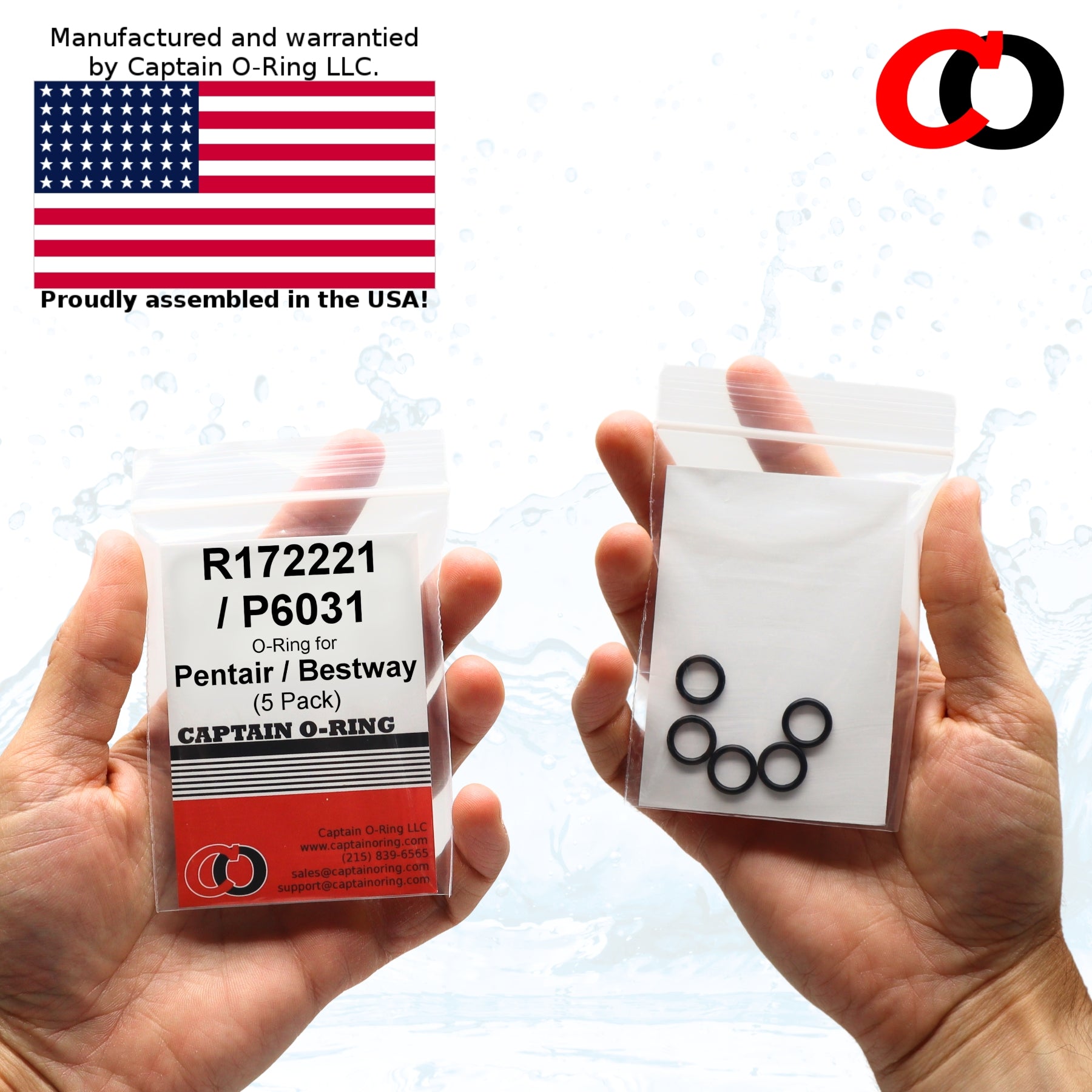 R172221 / P6031 O-Rings for Pentair, Bestway Vent Valve Drain Seal (5 Pack)