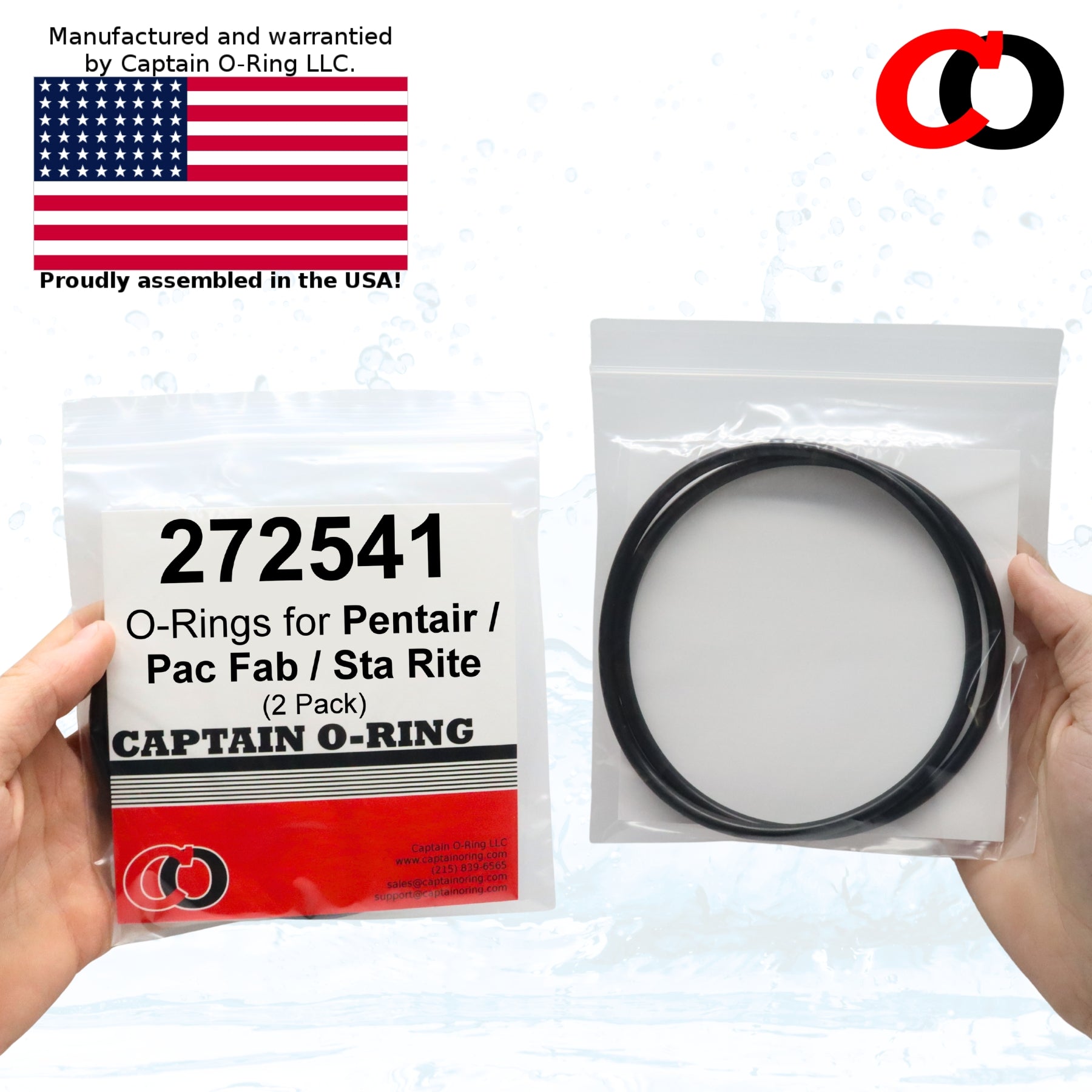 272541 O-Ring for Pentair Pool/Spa Filter and Valve (2 Pack)