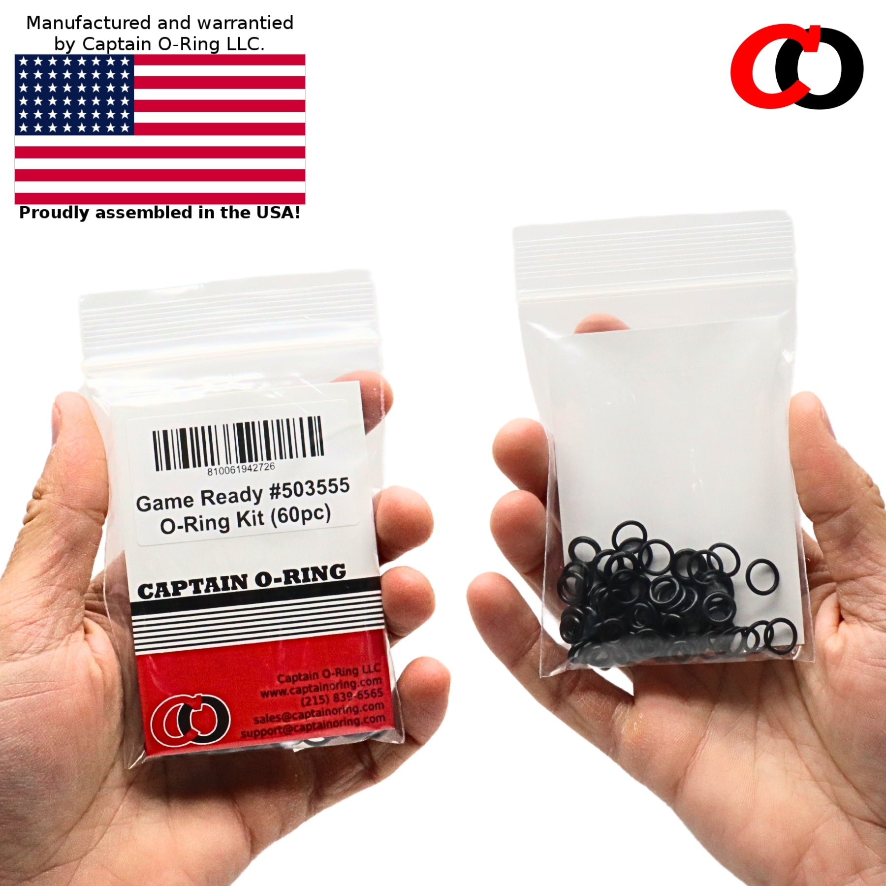 60 Piece O-Ring Set #503555 for Game Ready GRPro 2.1 & Med4 Elite