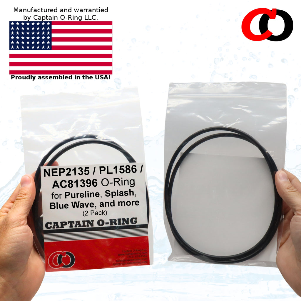 PL1589 / AC81892 Pump Housing O-Rings for Pureline Blue Torrent, Splash, Blue Wave, and more (2 Pack)