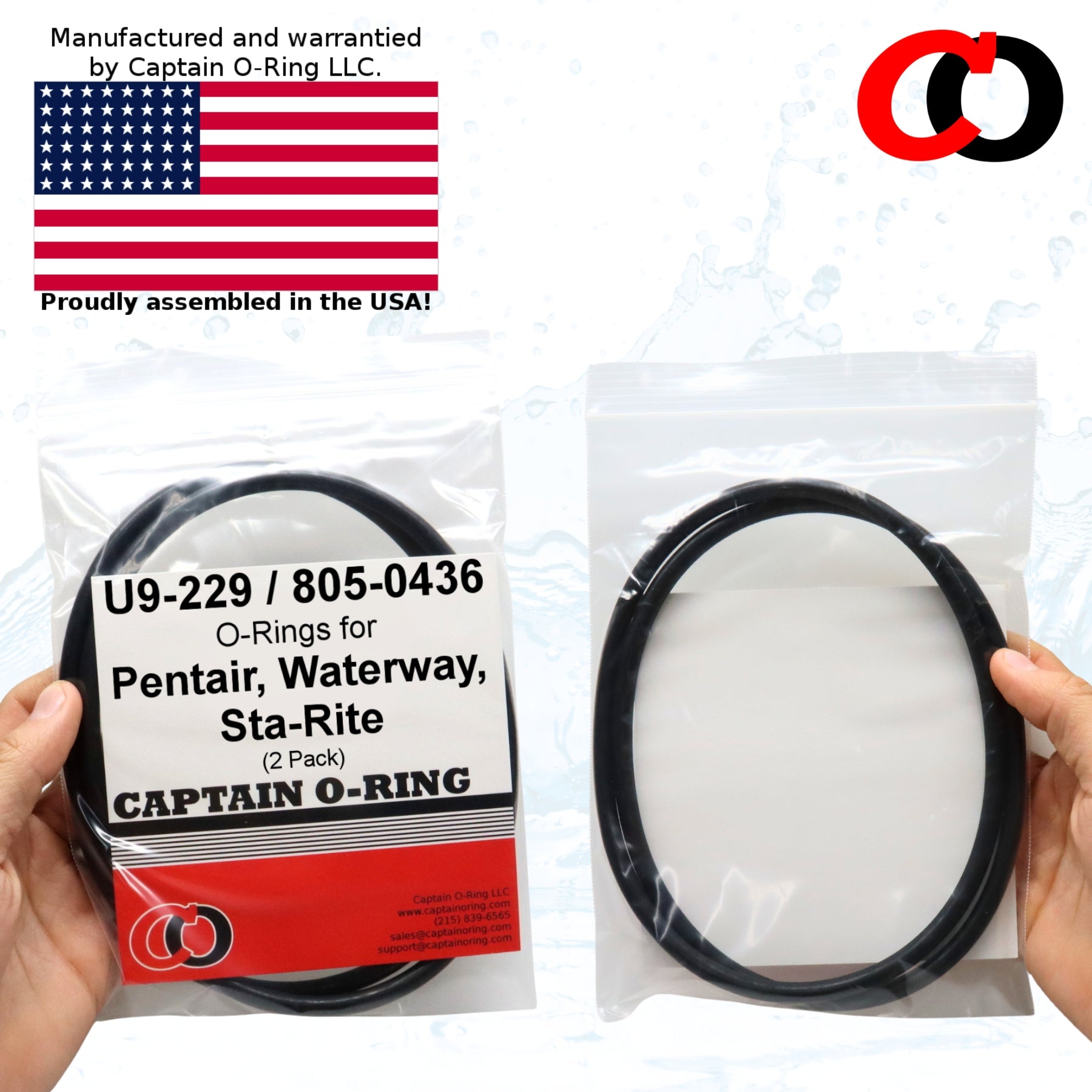 U9-229 / 805-0436 / O-218 Trap Cover O-Rings for Pentair Sta-Rite Waterway Pool Pumps (2 Pack)