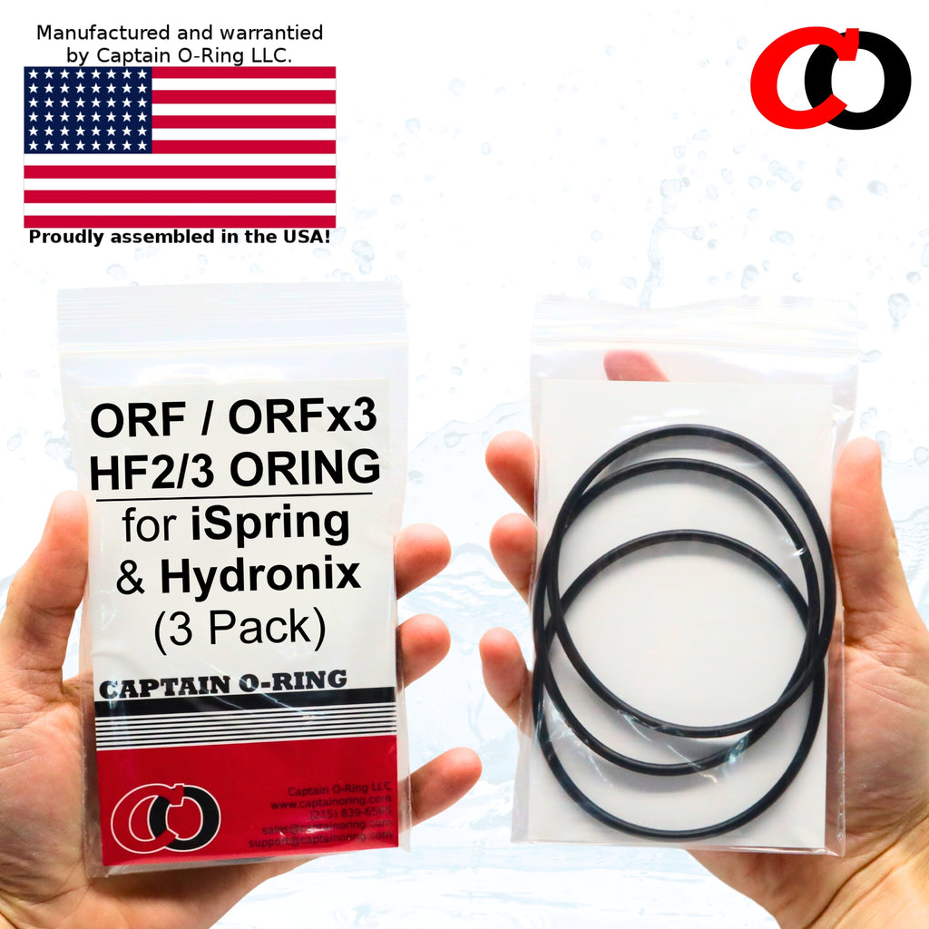 ORF (ORFx3) HF2/3 ORING for iSpring RCC RO and Hydronix HF2/3/4 (3 Pack)