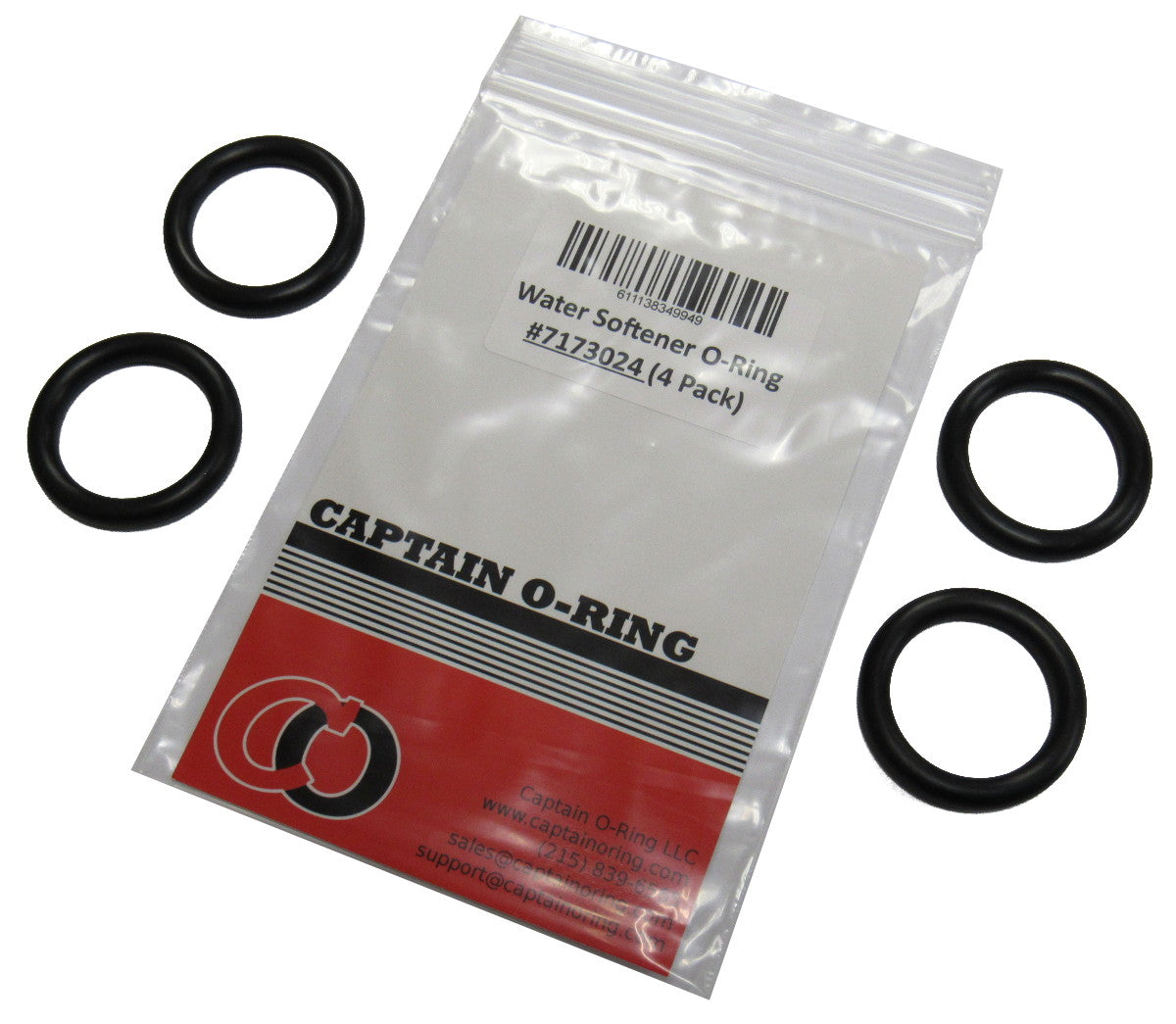 Water Softener 7173024 O-Ring Seal (4-pack) for Whirlpool, Sears, GE, Northstar