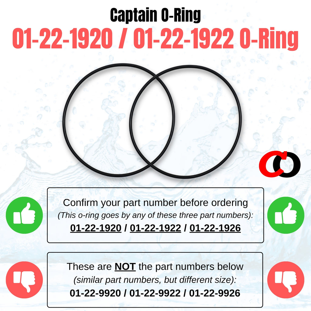 01-22-1920 / 01-22-1922 / 01-22-1926 Orings for KING Frog, Sani-King 910 920 930 Feeders (2 pack)