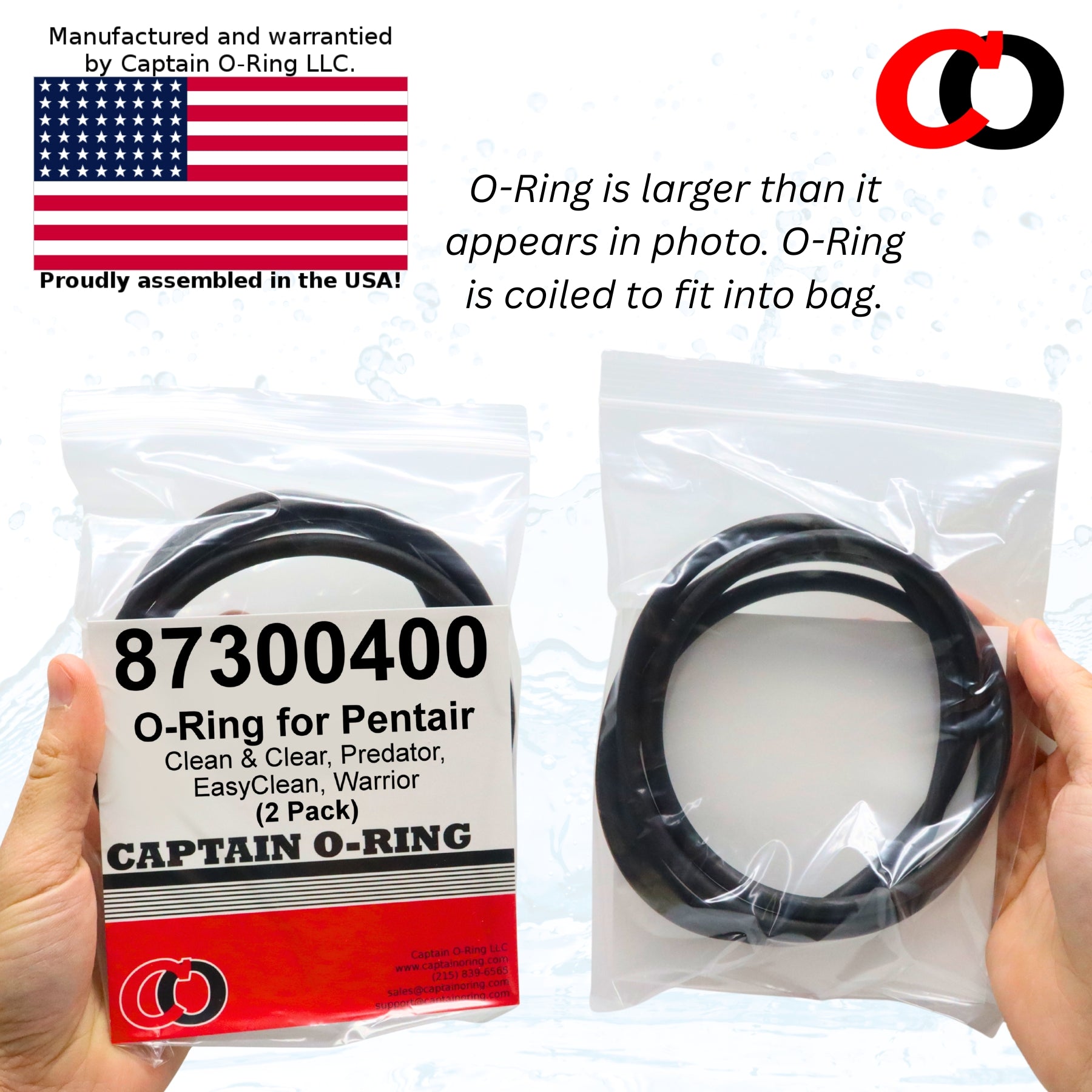 87300400 O-Ring for Pentair Clean & Clear, Predator, EasyClean and Warrior Filter Tank Body (2 Pack)