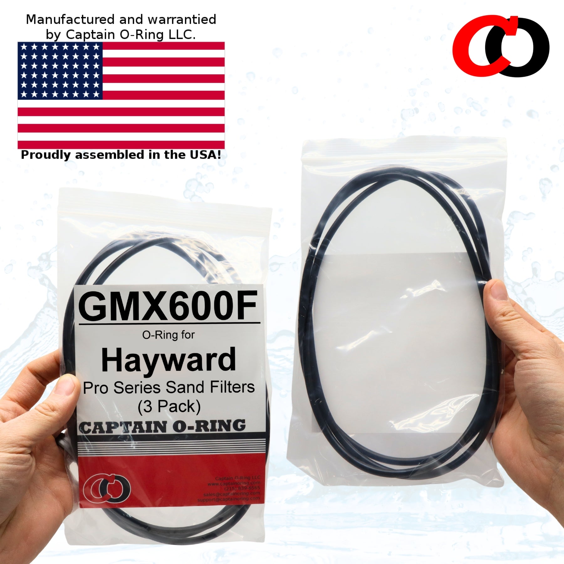 Hayward GMX600F O-Rings for Pro Series Sand Filters S140T, S144T, S180T, S210T, S220T, S244T (3 Pack)