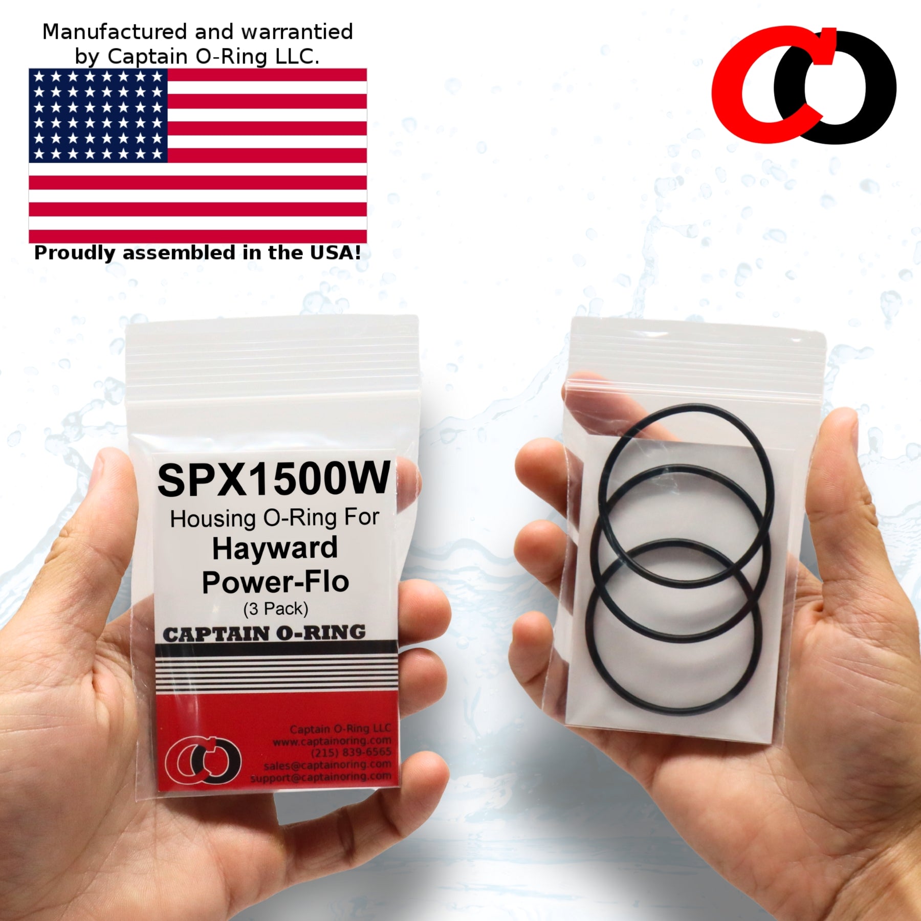SPX1500W Strainer Housing O-Rings for Hayward Power-Flo Filter Pump (3 pack)
