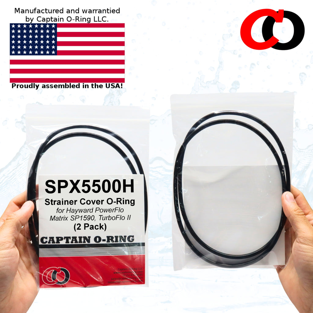 SPX5500H Strainer Cover O-Rings for Hayward Power-Flo Matrix (2 Pack)