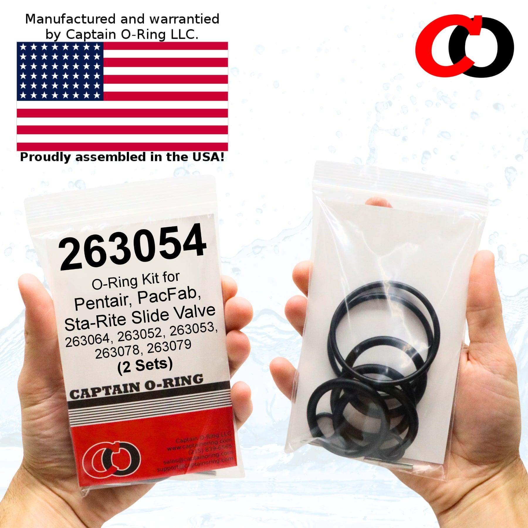 Captain O-Ring - Replacement 263054 O-Ring Kit for Pentair/PacFab