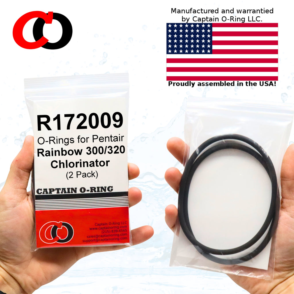 R172009 O-Rings for Pentair Rainbow Chlorinator (2 Pack)