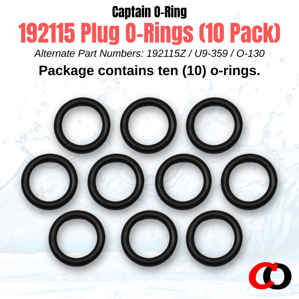 192115 (192115Z, U9-359, O-130) O-Ring Gaskets for Pentair 071131 / 357161 Drain Plugs (10 Pack)