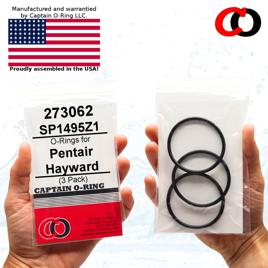 273062 / SP1495Z1 Union O-Ring for Pentair, Hayward, Jacuzzi, Waterway and more (3 Pack)