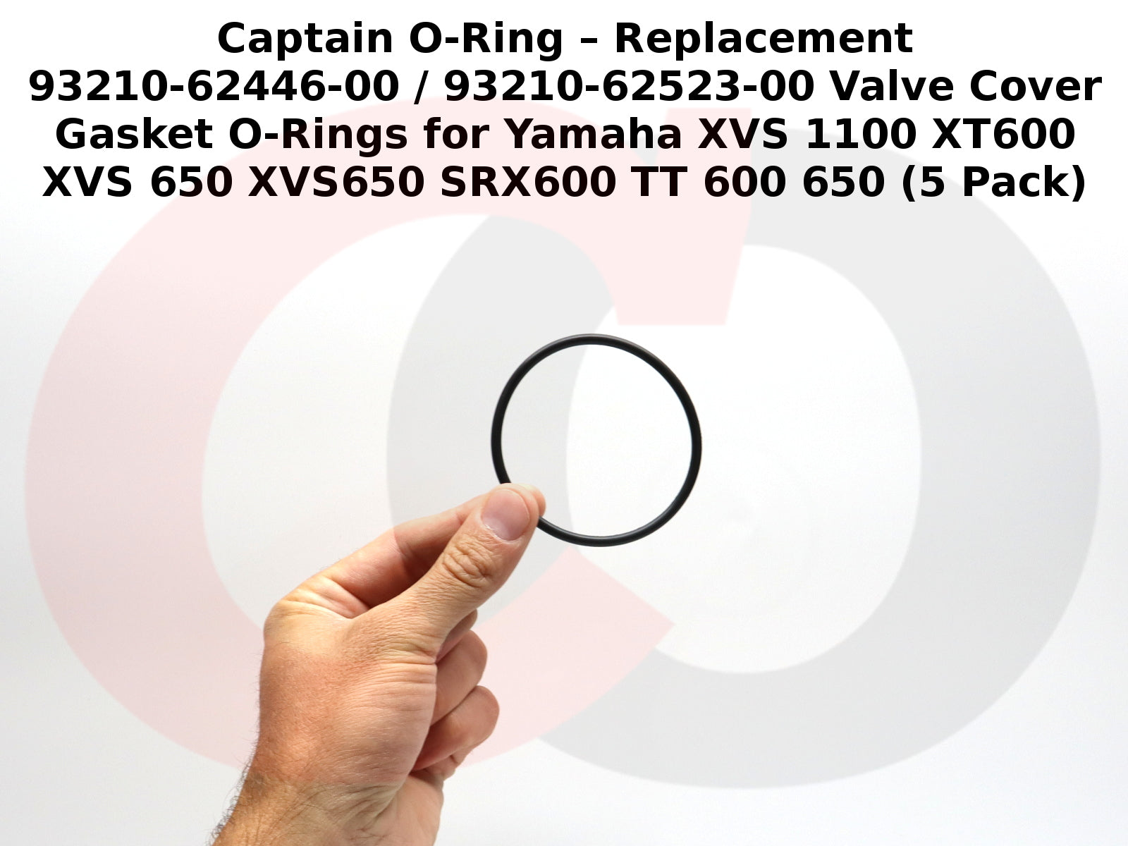 Yamaha 62446-00 / 93210-62523-00 Valve Cover Gasket O-Rings (5 Pack)