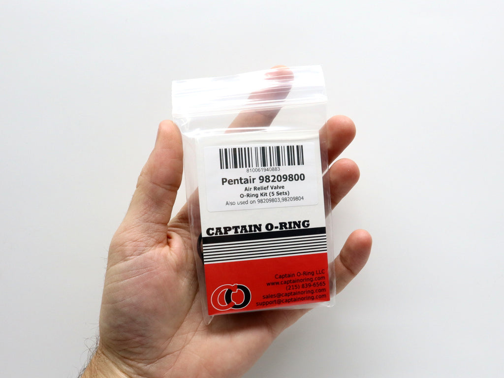 Oring Rebuild kit for Pentair Air Relief Valve 98209800 / 98209803 / 98209804 (5 Sets, 15 O-Rings)