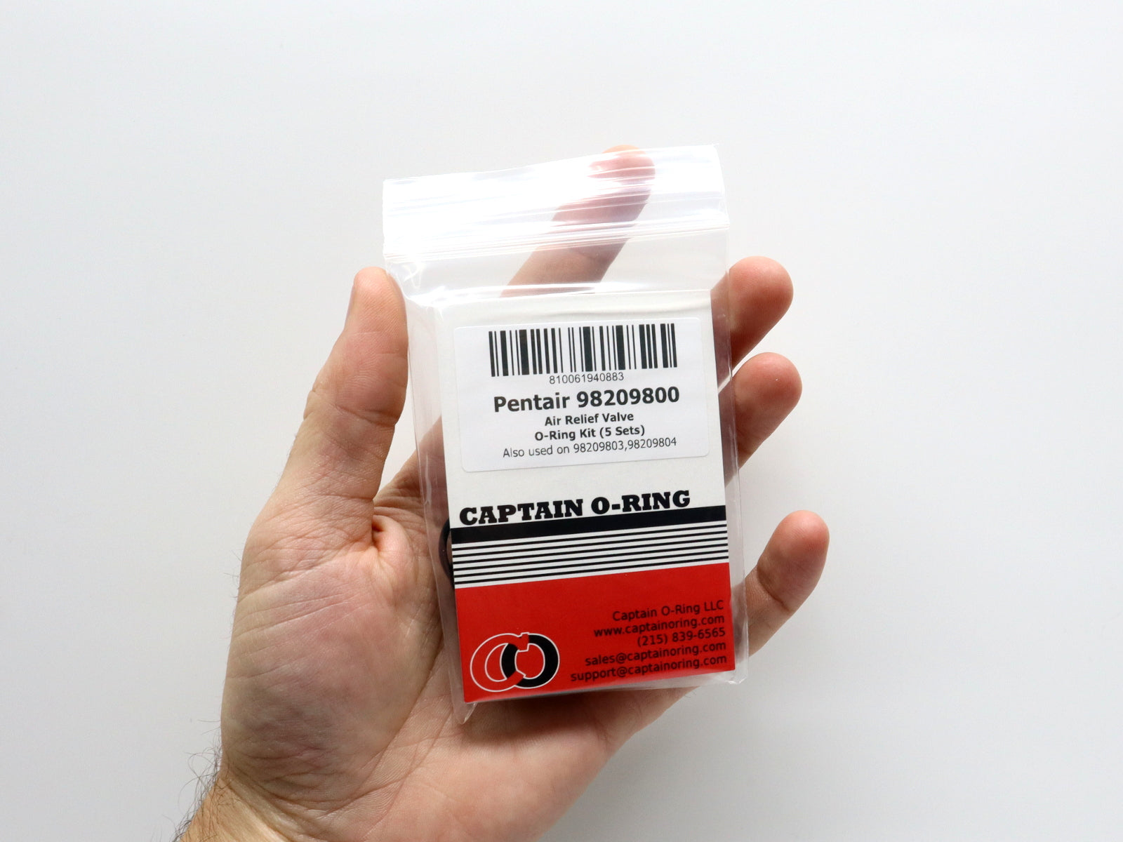 Oring Rebuild kit for Pentair Air Relief Valve 98209800 / 98209803 / 98209804 (5 Sets, 15 O-Rings)