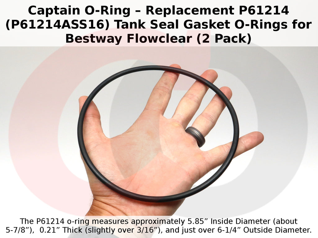 P61214 (P61214ASS16) Tank Seal Gasket O-Rings for Bestway Flowclear (2 Pack)