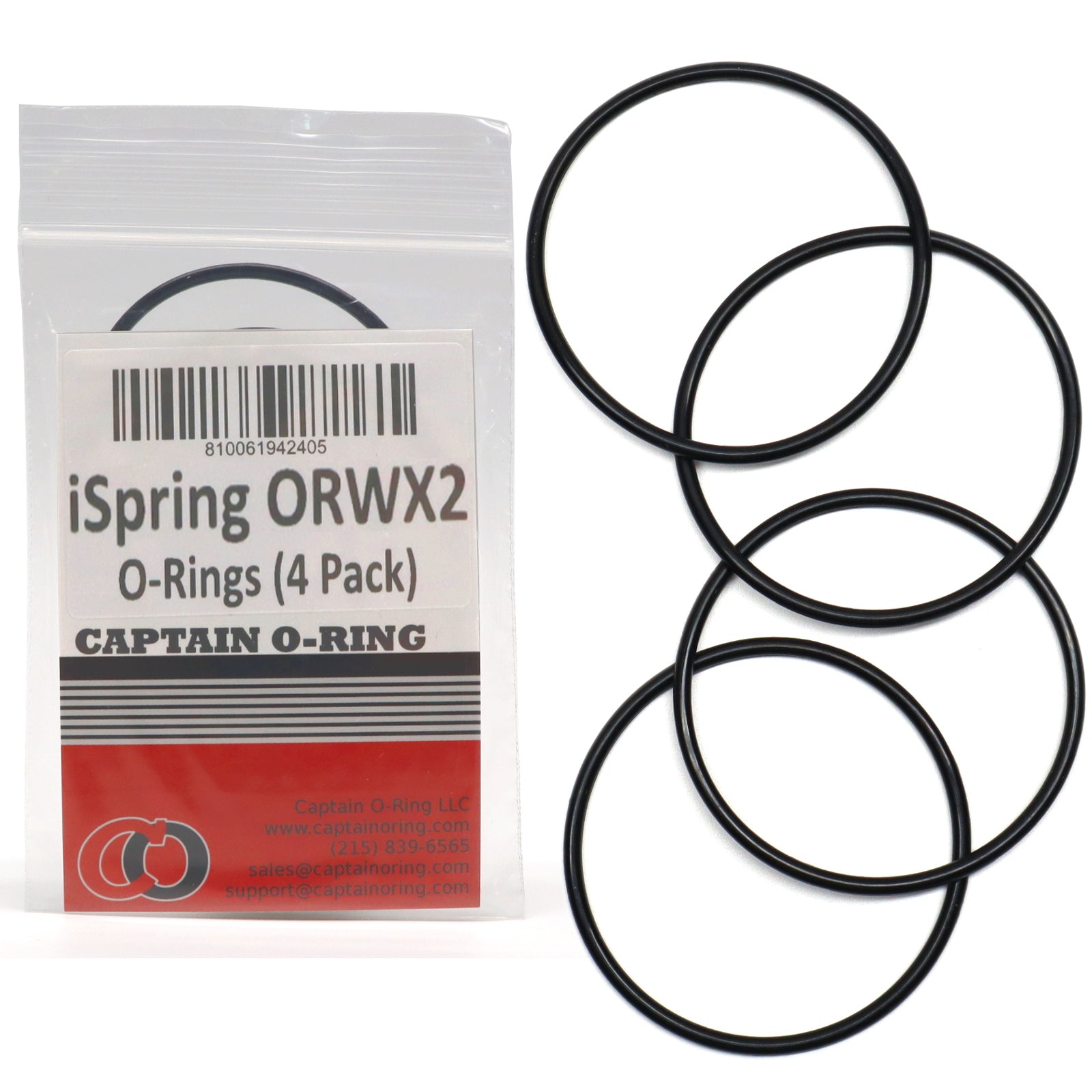 ORWX2 O-Rings for iSpring WSP WSPSL Series Spin Down Sediment Water Filter (4 Pack)
