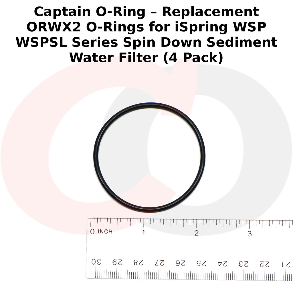 ORWX2 O-Rings for iSpring WSP WSPSL Series Spin Down Sediment Water Filter (4 Pack)