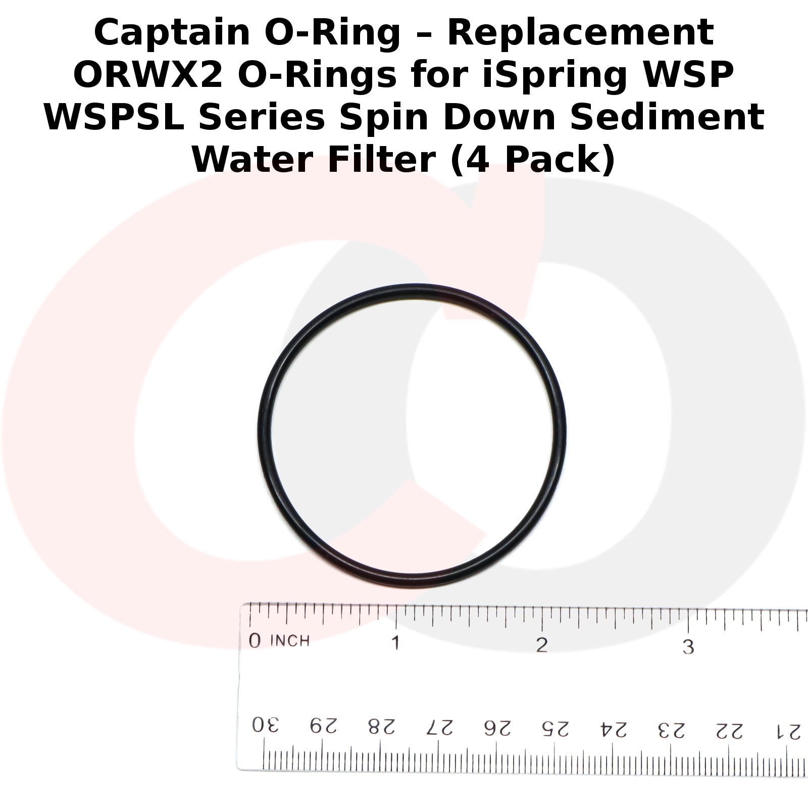 ORWX2 O-Rings for iSpring WSP WSPSL Series Spin Down Sediment Water Filter (4 Pack)
