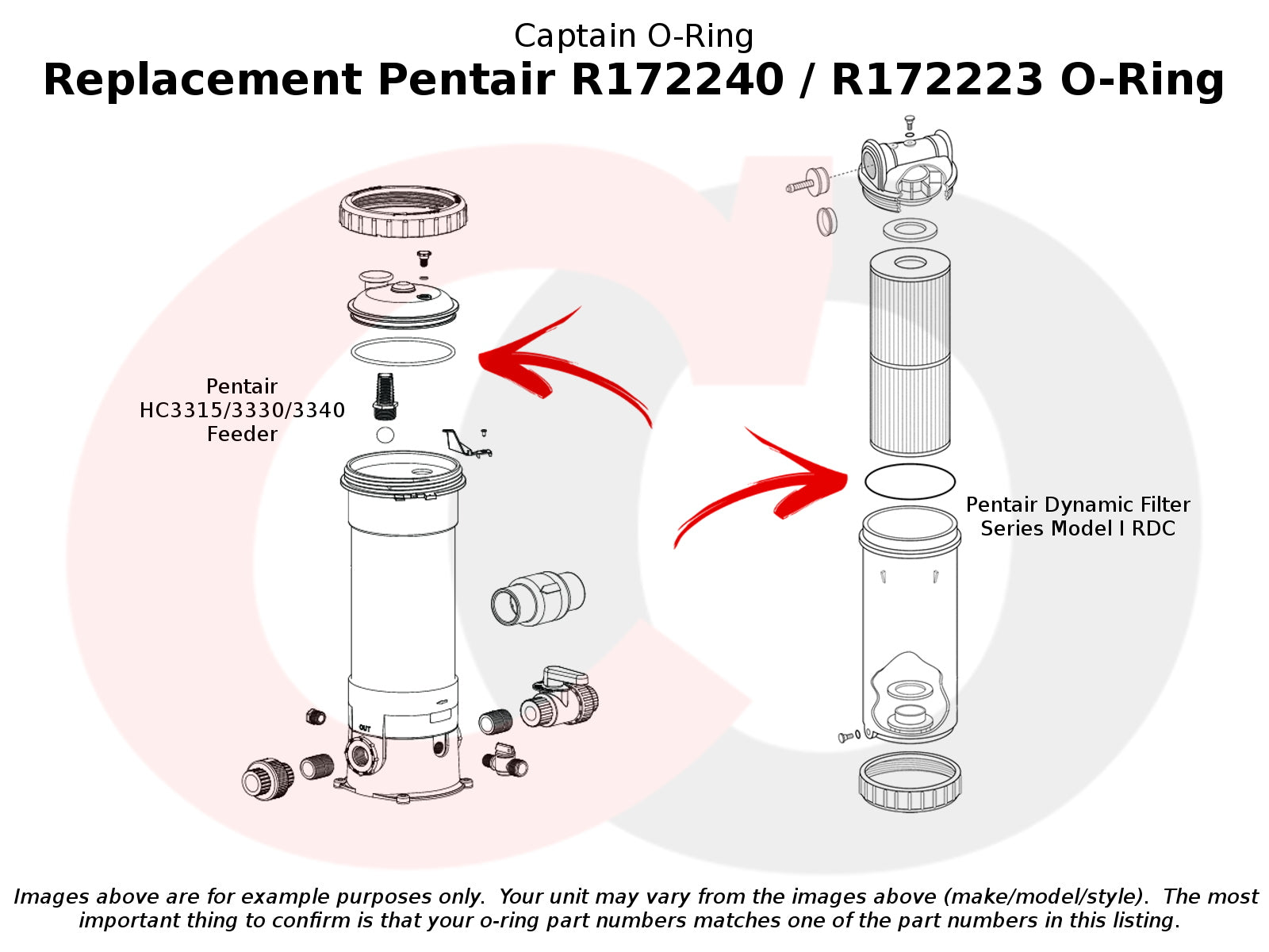 R172240 / R172223 O-Ring for Pentair(3 Pack)