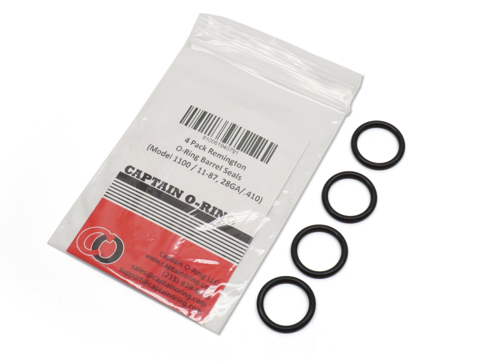 Remington F14462 Barrel Seals (Model 1100, 11-87 - 28 Gauge / .410) [4 Pack]