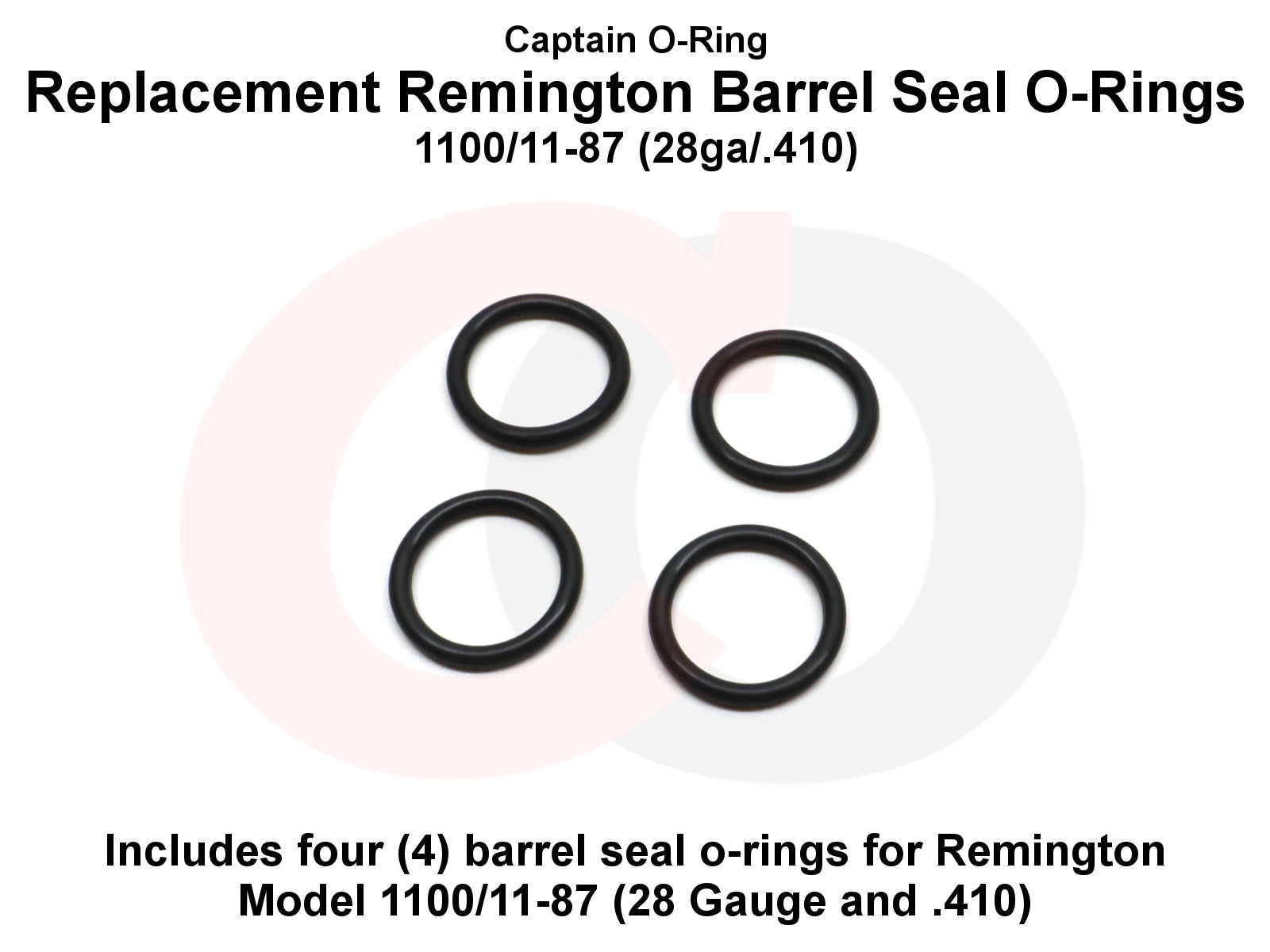 Remington F14462 Barrel Seals (Model 1100, 11-87 - 28 Gauge / .410) [4 Pack]