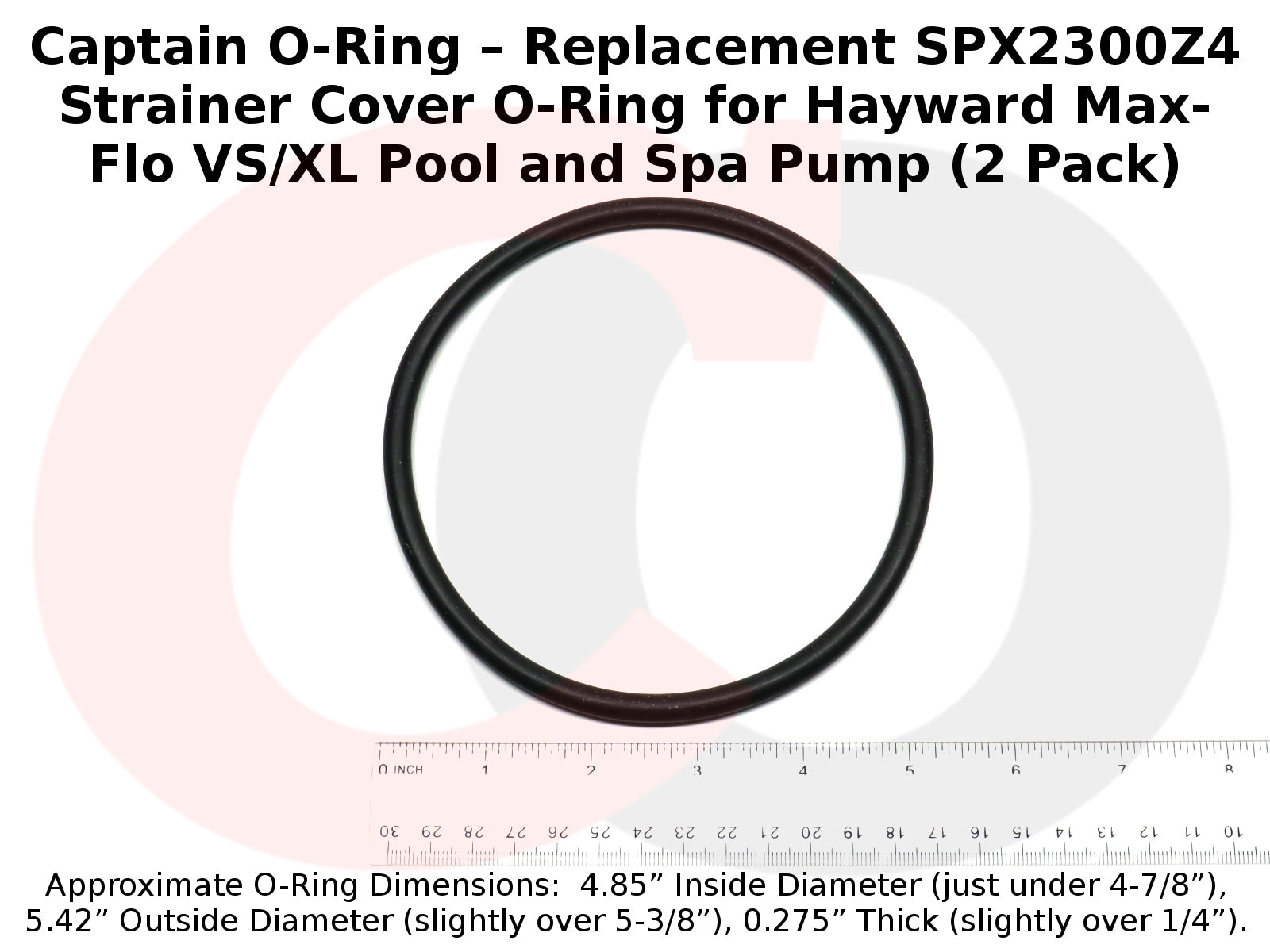 SPX2300Z4 Strainer Cover O-Ring for Hayward Max-Flo VS/XL Pump (2 Pack)