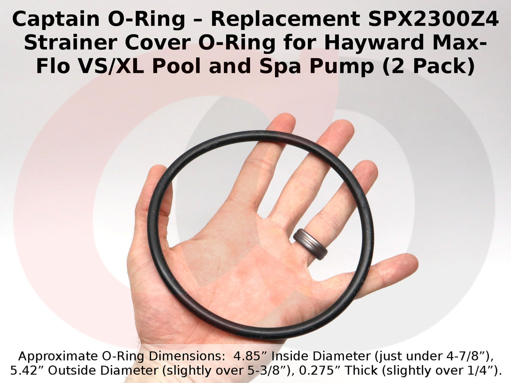 SPX2300Z4 Strainer Cover O-Ring for Hayward Max-Flo VS/XL Pump (2 Pack)
