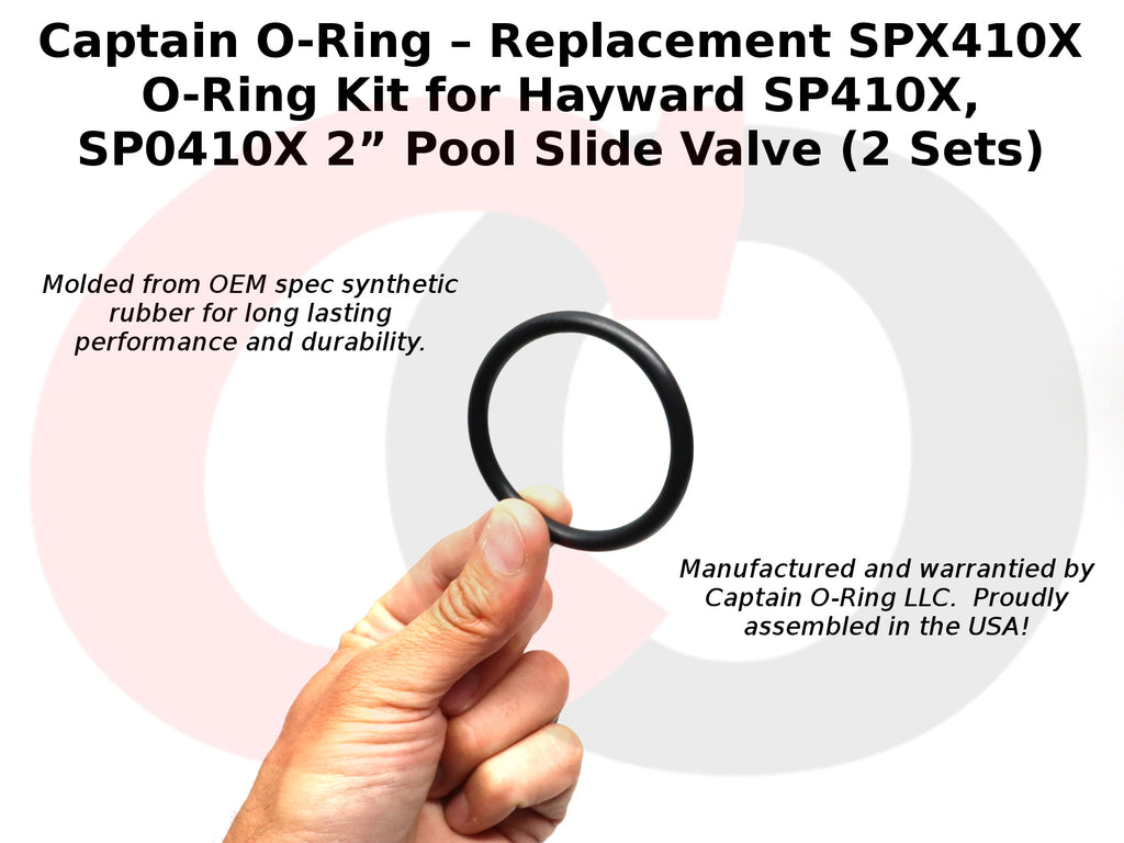 SPX410X O-Ring Kit for Hayward SP410X, SP0410X 2” Pool Slide Valve (2 Sets)
