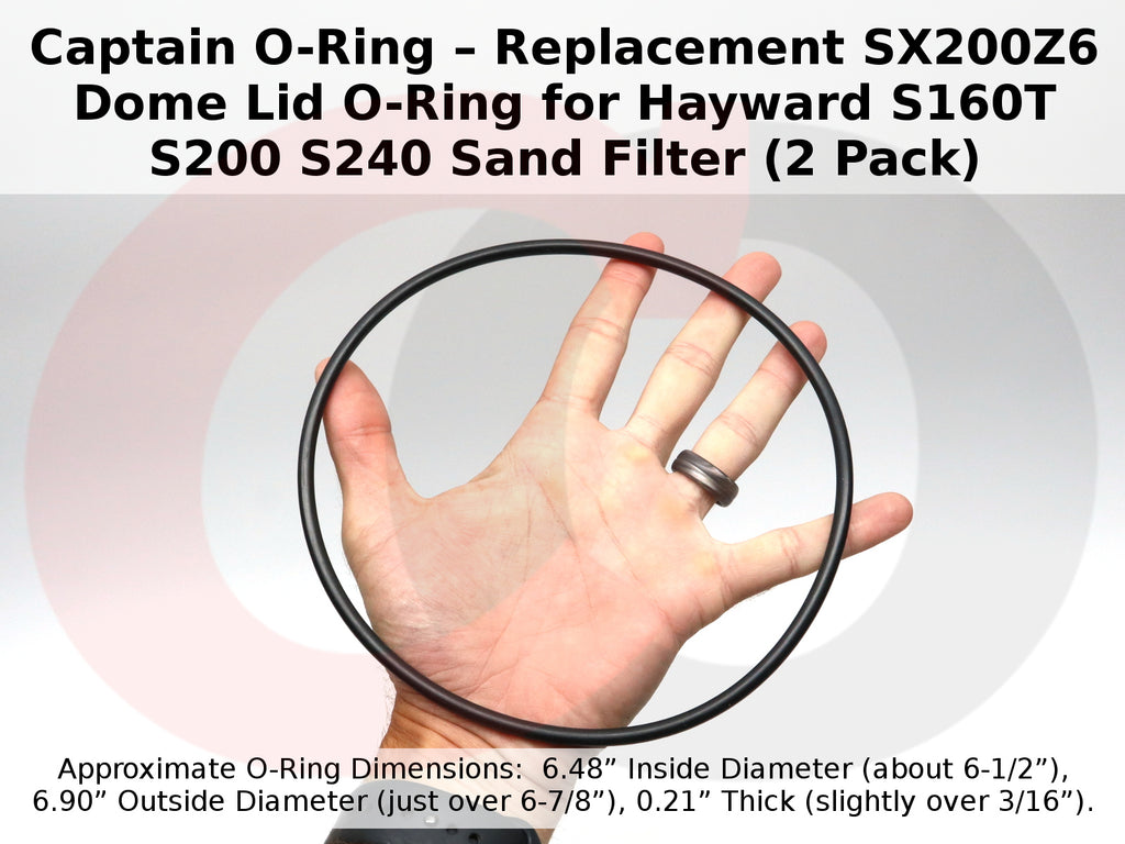 SX200Z6 Dome Lid O-Ring for Hayward S160T S200 S240 Sand Filter (2 Pack)