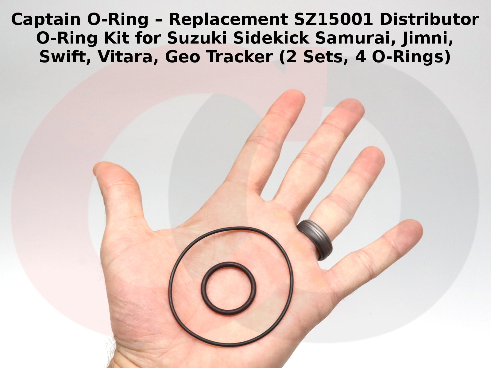 SZ15001 Distributor O-Ring Kit for Suzuki Sidekick Samurai, Jimni, Swift, Vitara, Geo Tracker (2 Sets, 4 O-Rings)