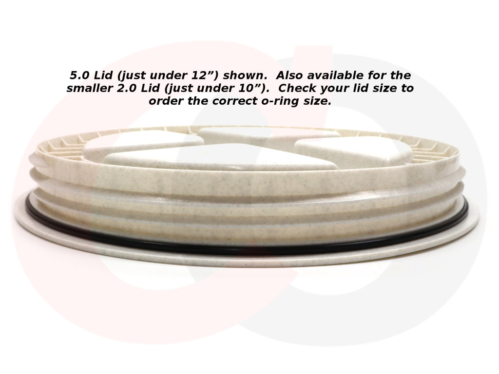 Upgraded Replacement O-Ring Seal Gasket for Gamma2 Vittles Vault Pet Food Container Lid (2 Pack) [10” or 12” Lid Sizes]