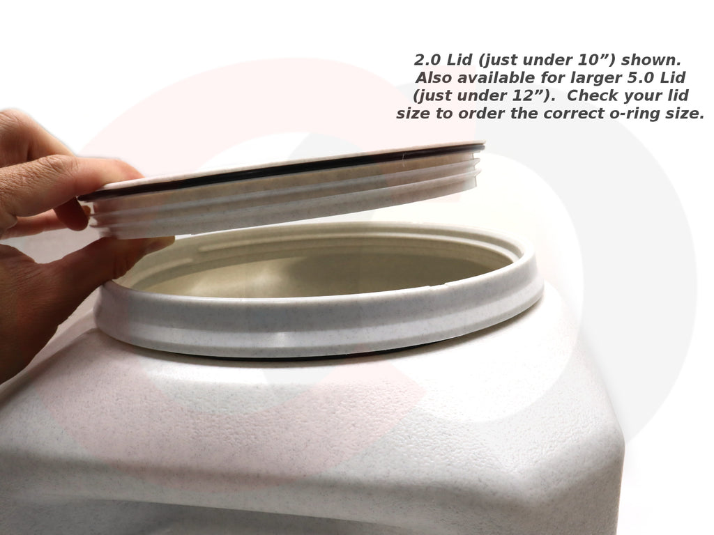 Upgraded Replacement O-Ring Seal Gasket for Gamma2 Vittles Vault Pet Food Container Lid (2 Pack) [10” or 12” Lid Sizes]