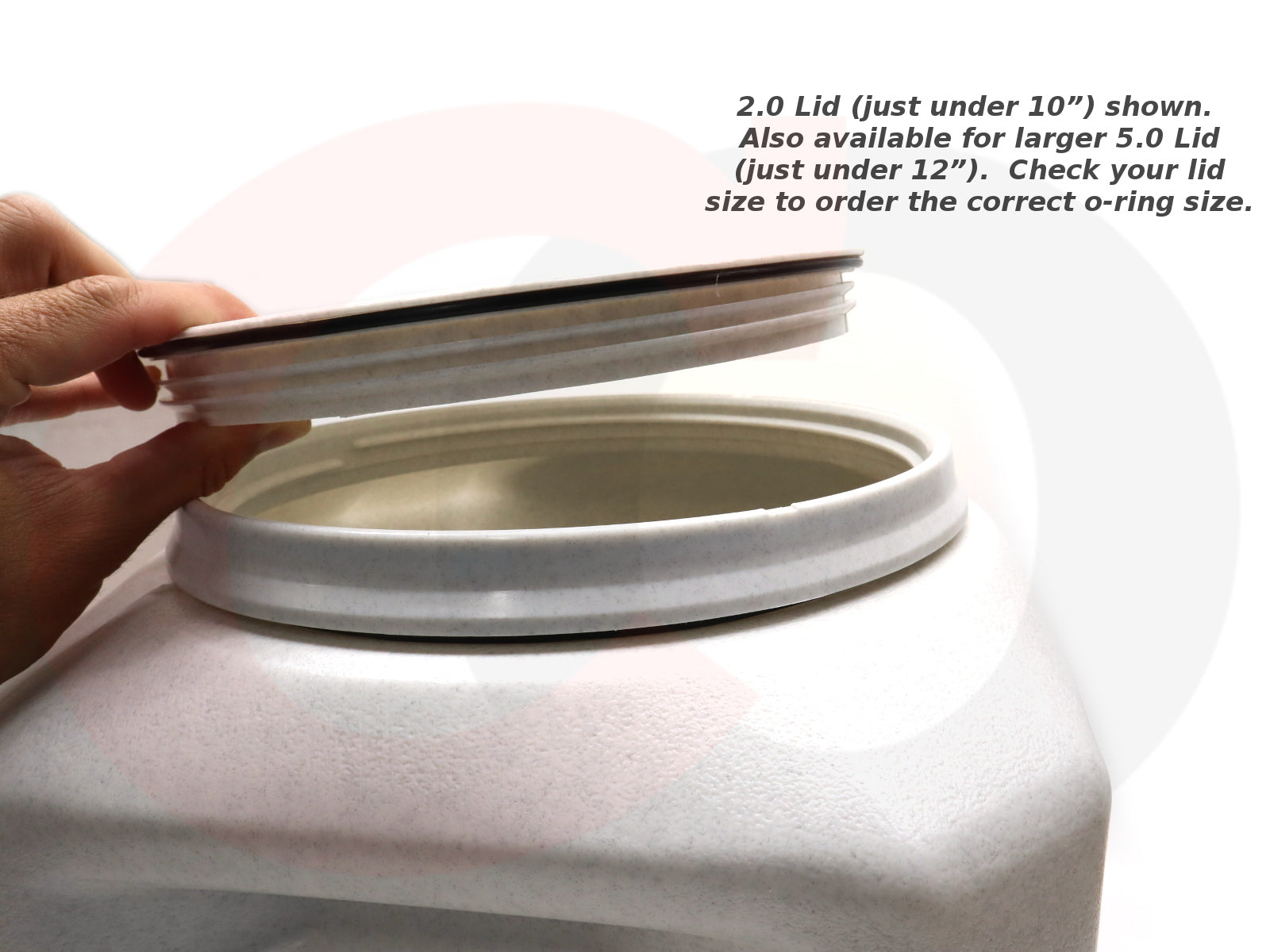 Upgraded Replacement O-Ring Seal Gasket for Gamma2 Vittles Vault Pet Food Container Lid (2 Pack) [10” or 12” Lid Sizes]