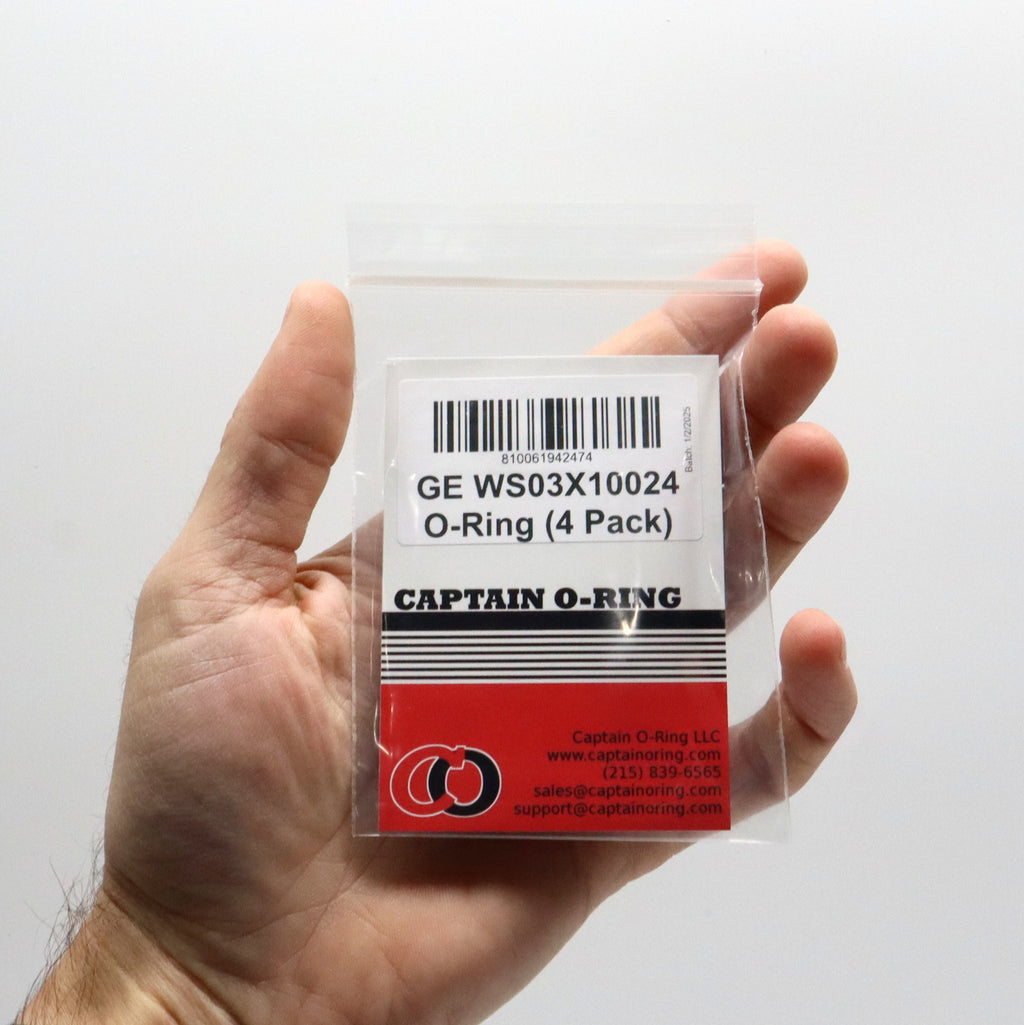 WS03X10024 O-Rings for GE, Hotpoint, Haier (4 Pack)