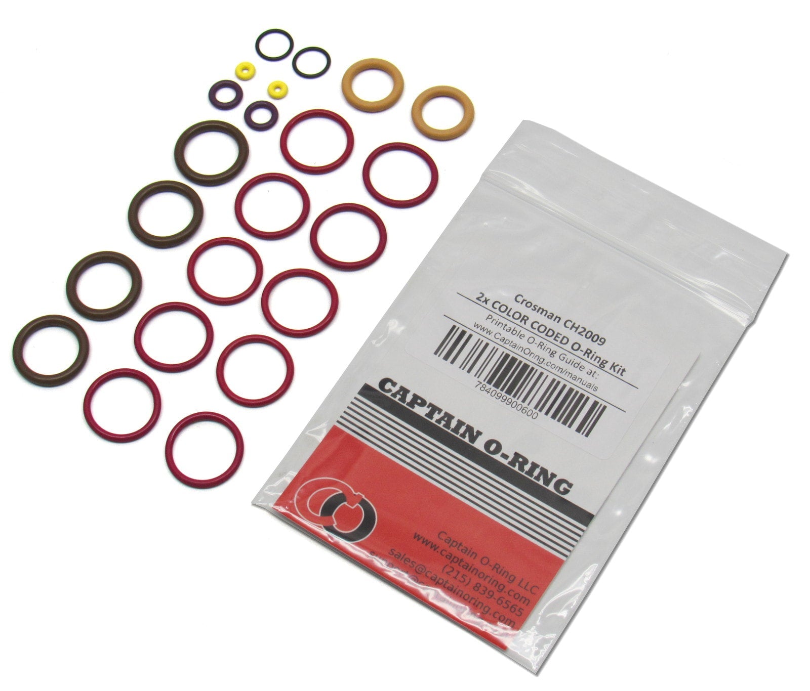 Crosman Challenger CH2009 (.177) Air Rifle 2x COLOR CODED O-Ring Kit ...