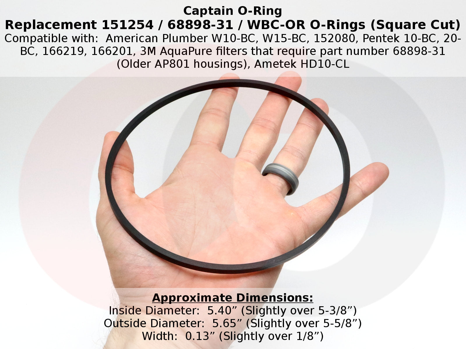 Captain O-Ring - Replacement 151254 / 68898-31 / OK8 / WBC-OR