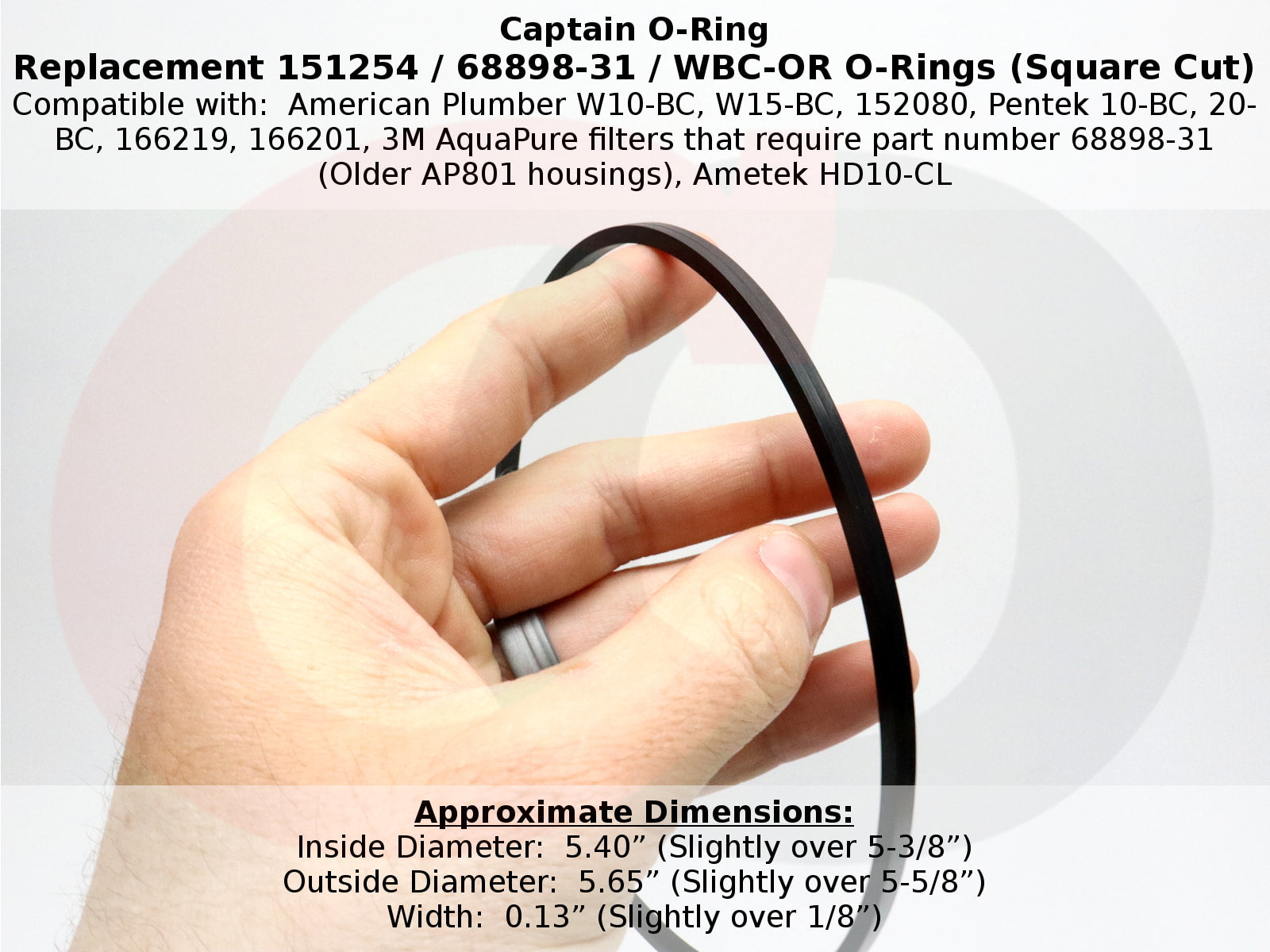Captain O-Ring - Replacement 151254 / 68898-31 / OK8 / WBC-OR