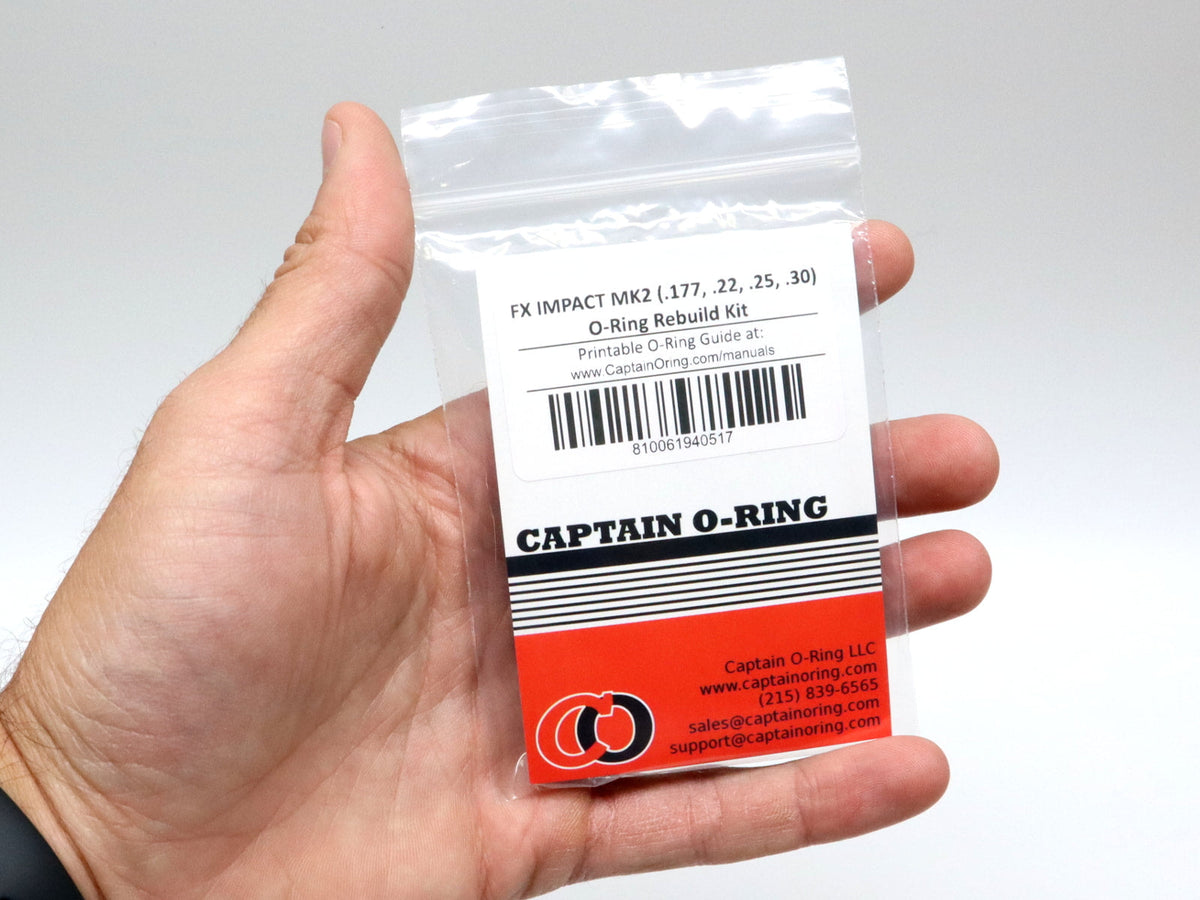 Captain O-Ring - FX Royale .177/.22/.25 O-Ring Rebuild Kit Captain O-Ring - FX Royale .177/.22/.25 O-Ring Rebuild Kit