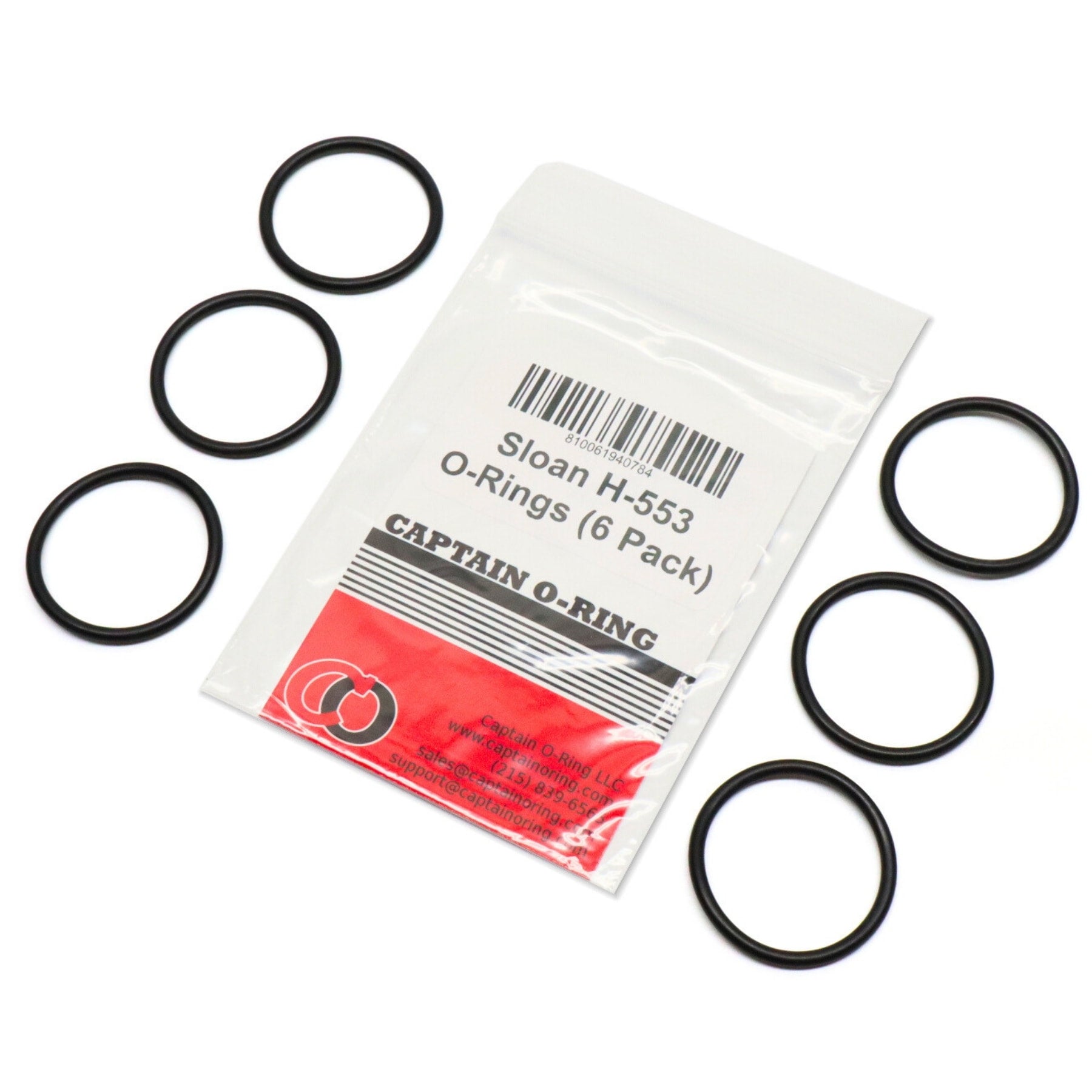 Captain O-Ring Replacement H-553/5308696 ORings for Sloan Royal