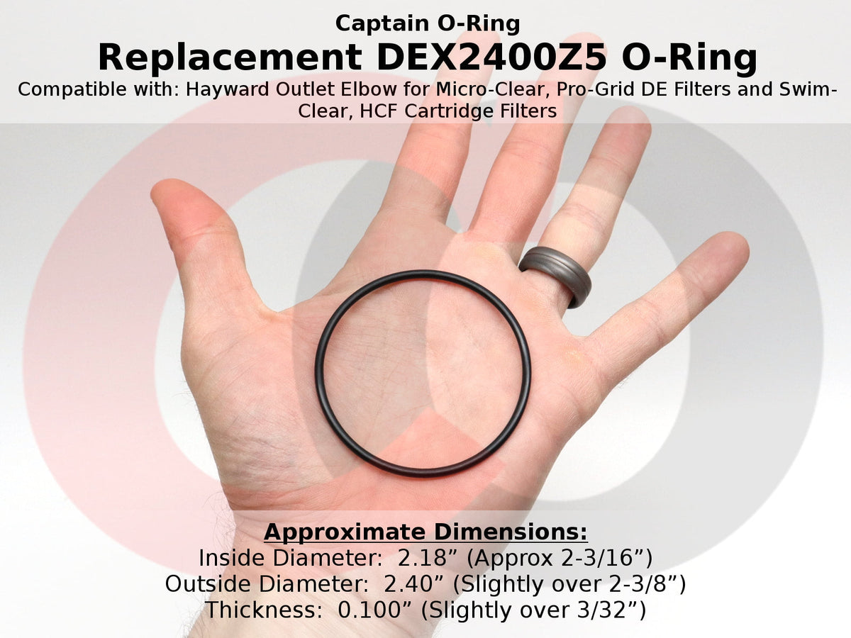 DEX2400Z5 O-Ring for Hayward Outlet Elbow for Micro-Clear & Pro-Grid D DEX2400Z5 O-Ring for Hayward Outlet Elbow for Micro-Clear & Pro-Grid D