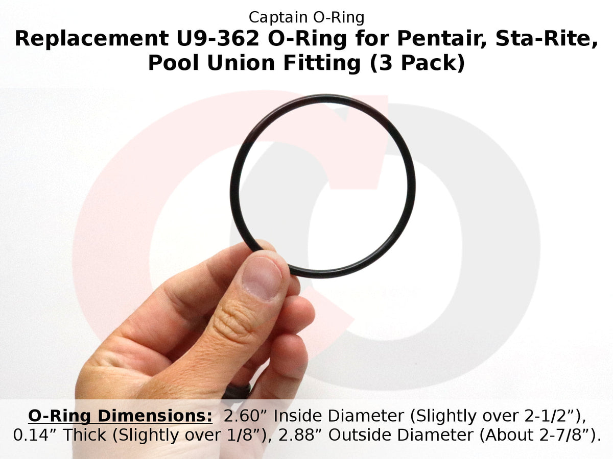 Sta Rite Union Ring Captain O-Ring- Replacement U9-362 O-Ring for Pentair, Sta-Rite, Pool ...